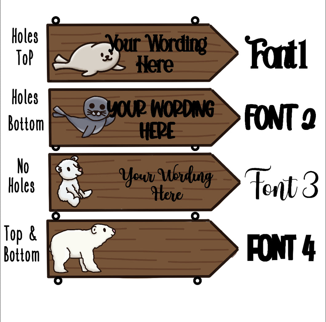 OL4263 - OL4266 - MDF Create Mix Match Personalised Sign - Olifantjie - Wooden - MDF - Lasercut - Blank - Craft - Kit - Mixed Media - UK
