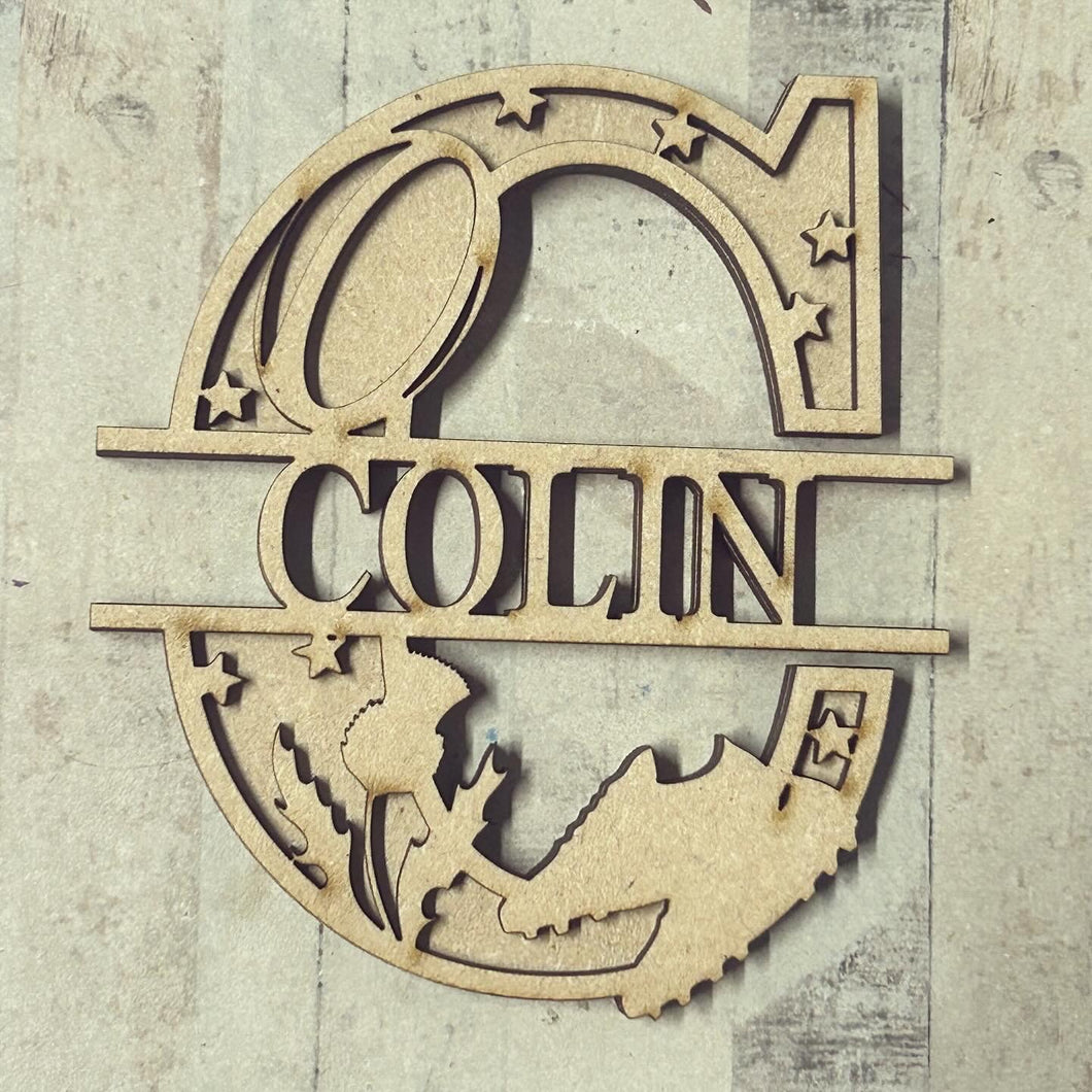 SL137 - Themed Split Layered Wooden Personalised Letter - Scottish Rugby - Olifantjie - Wooden - MDF - Lasercut - Blank - Craft - Kit - Mixed Media - UK