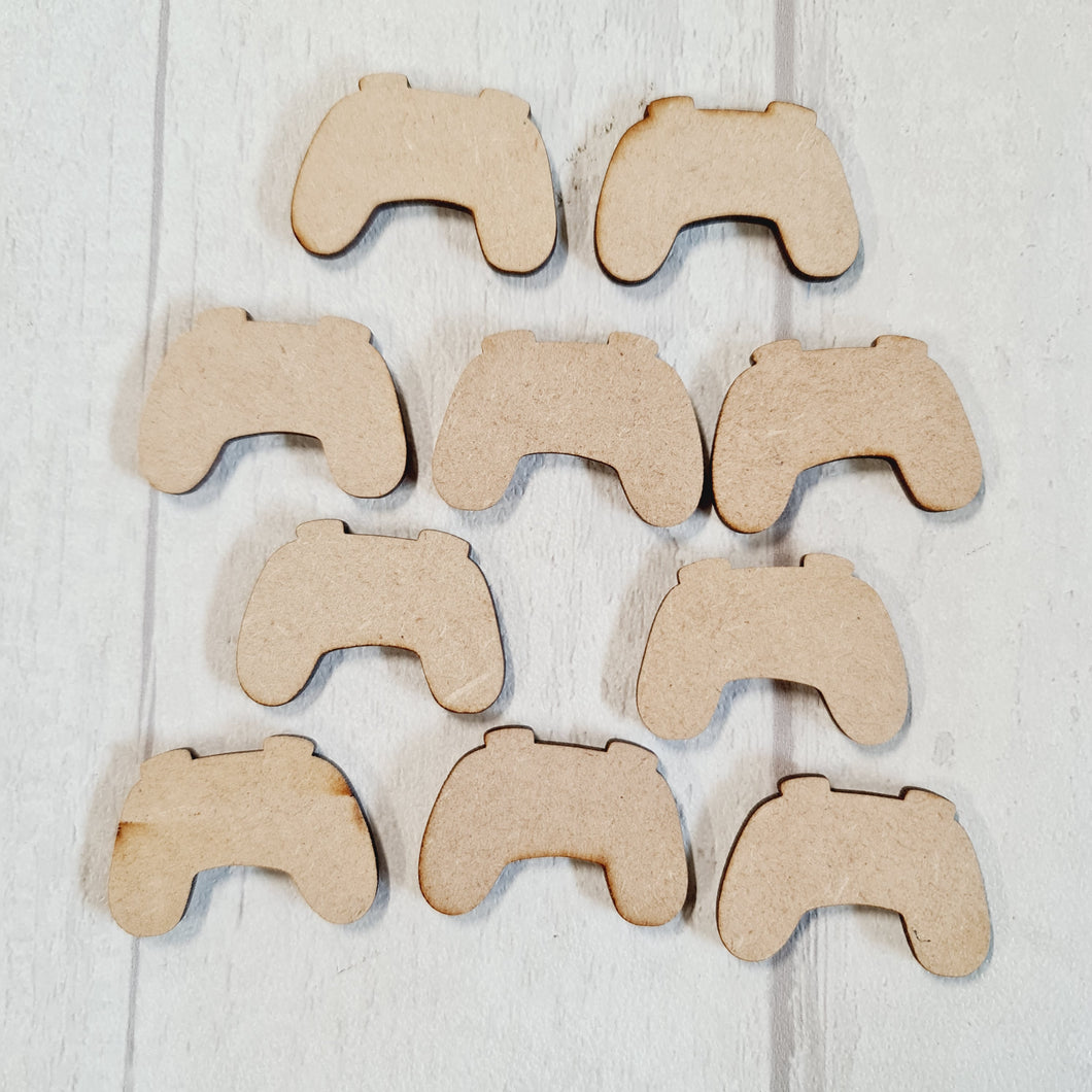 SALE - MDF Set of 10 Controllers CC61 - Olifantjie - Wooden - MDF - Lasercut - Blank - Craft - Kit - Mixed Media - UK