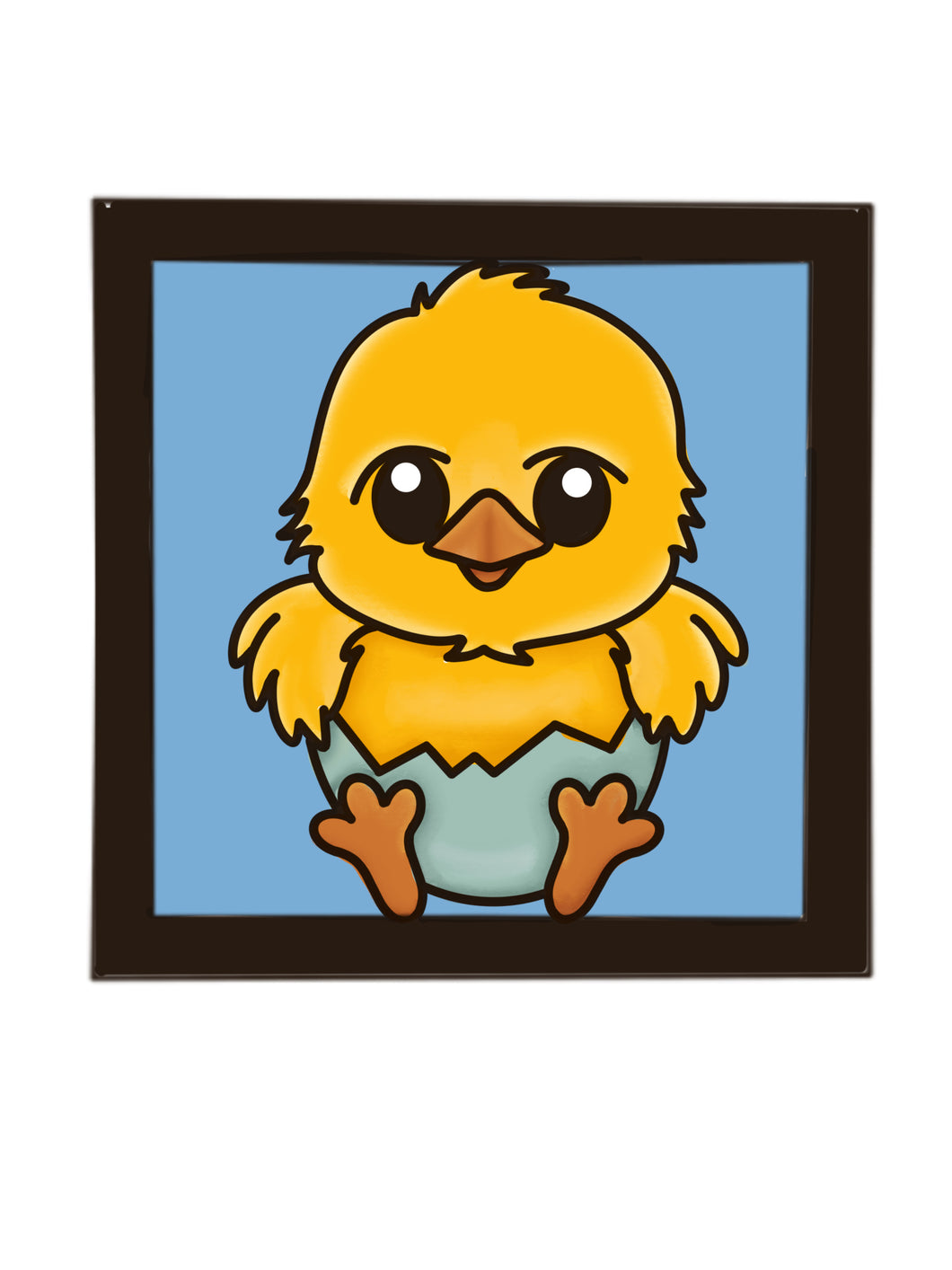 OL4288 - MDF Ladder Insert Tile - Chick Easter Tile 2 - Olifantjie - Wooden - MDF - Lasercut - Blank - Craft - Kit - Mixed Media - UK
