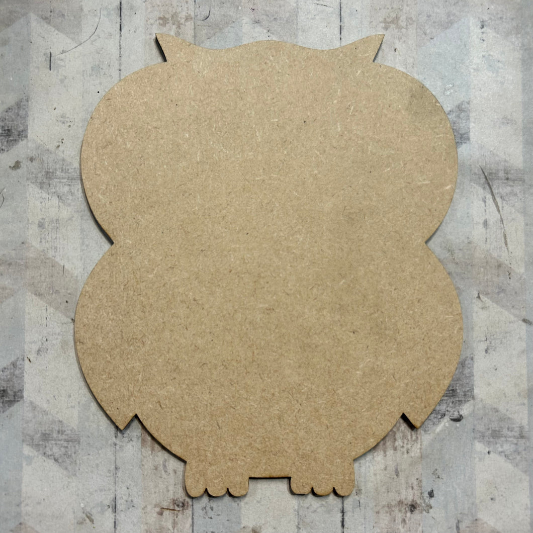 PL106 - MDF Blank Plaque - Optional Hanging - Owl - Olifantjie - Wooden - MDF - Lasercut - Blank - Craft - Kit - Mixed Media - UK