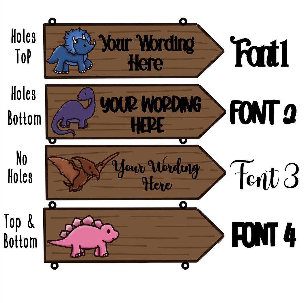 OL4275 - OL4278 - MDF Create Mix Match Personalised Sign - Olifantjie - Wooden - MDF - Lasercut - Blank - Craft - Kit - Mixed Media - UK