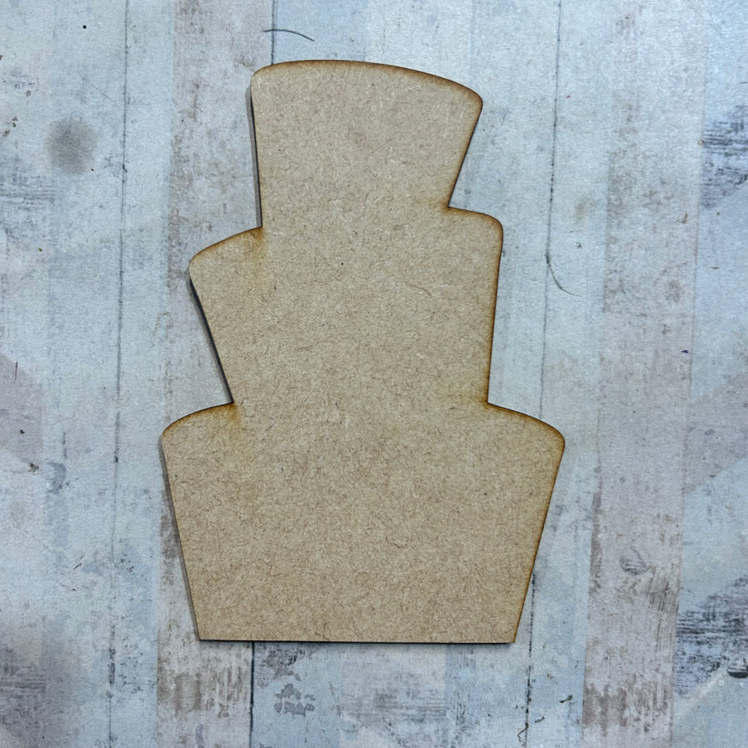 PL088 - MDF Blank Plaque - Optional Hanging - Wedding Cake - Olifantjie - Wooden - MDF - Lasercut - Blank - Craft - Kit - Mixed Media - UK