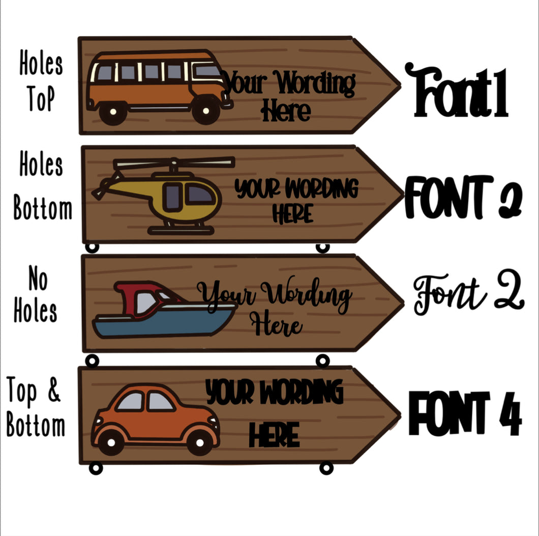 OL4412 - OL4415 - MDF Create Mix Match Personalised Sign - Olifantjie - Wooden - MDF - Lasercut - Blank - Craft - Kit - Mixed Media - UK