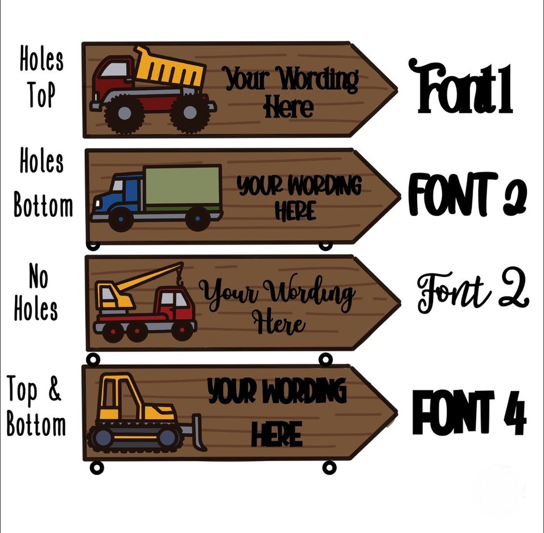 OL4396 - OL4399 - MDF Create Mix Match Personalised Sign - Olifantjie - Wooden - MDF - Lasercut - Blank - Craft - Kit - Mixed Media - UK