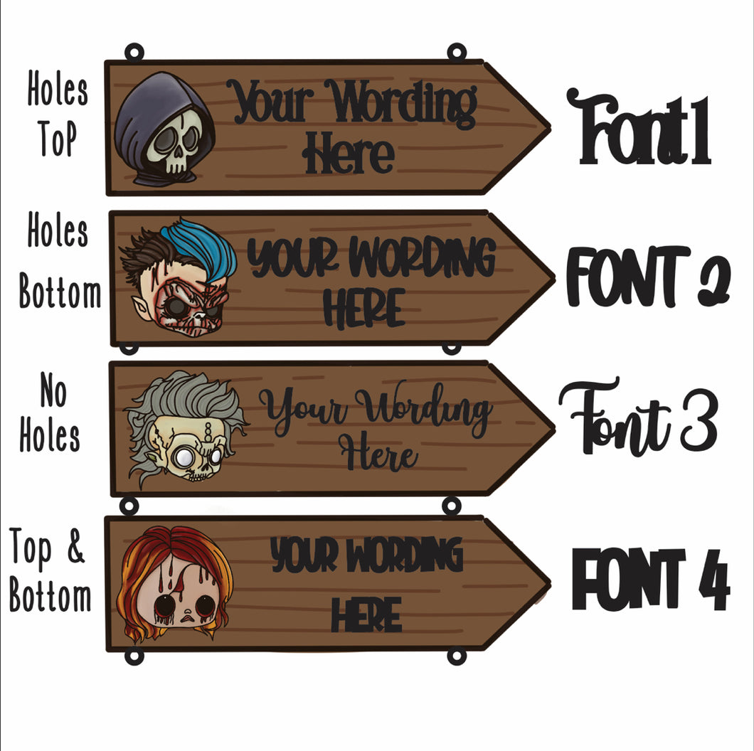 OL3863 - OL3866 - MDF Create Mix Match Personalised Sign - Olifantjie - Wooden - MDF - Lasercut - Blank - Craft - Kit - Mixed Media - UK