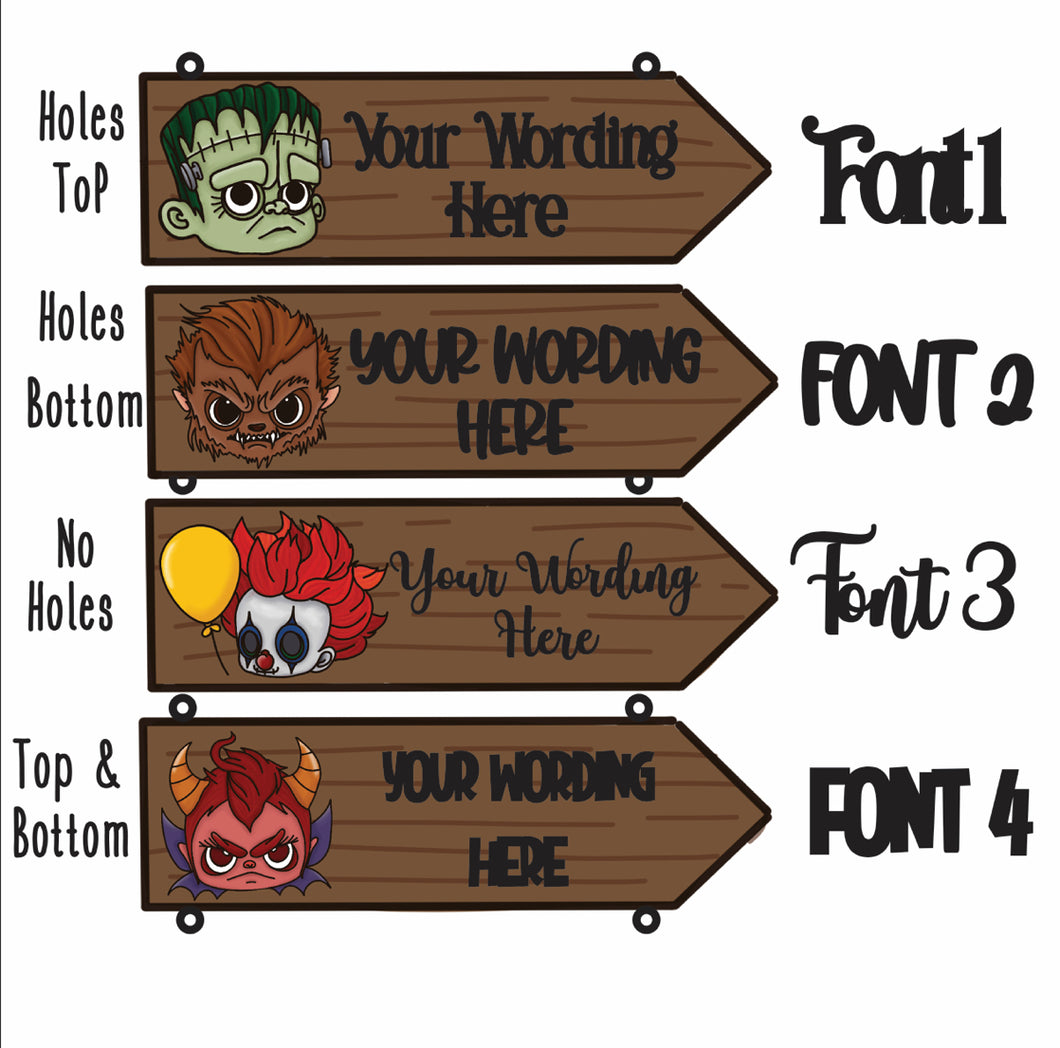 OL3883 - OL3886 - MDF Create Mix Match Personalised Sign - Olifantjie - Wooden - MDF - Lasercut - Blank - Craft - Kit - Mixed Media - UK