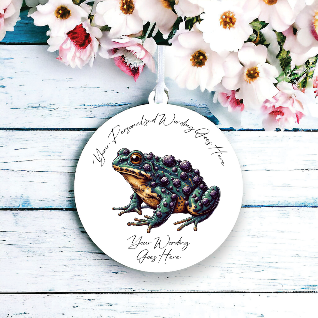 UV64 - Acrylic and UVDTF Personalised Round Hanging - Halloween Mystical Witch - Toad Warts - Olifantjie - Wooden - MDF - Lasercut - Blank - Craft - Kit - Mixed Media - UK