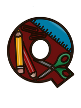 OL4840 - MDF Teacher Print Initial Hanging Bauble A-Z in drop down - Olifantjie - Wooden - MDF - Lasercut - Blank - Craft - Kit - Mixed Media - UK