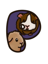 OL4839 - MDF Guineapig Print Initial Hanging Bauble A-Z in drop down - Olifantjie - Wooden - MDF - Lasercut - Blank - Craft - Kit - Mixed Media - UK