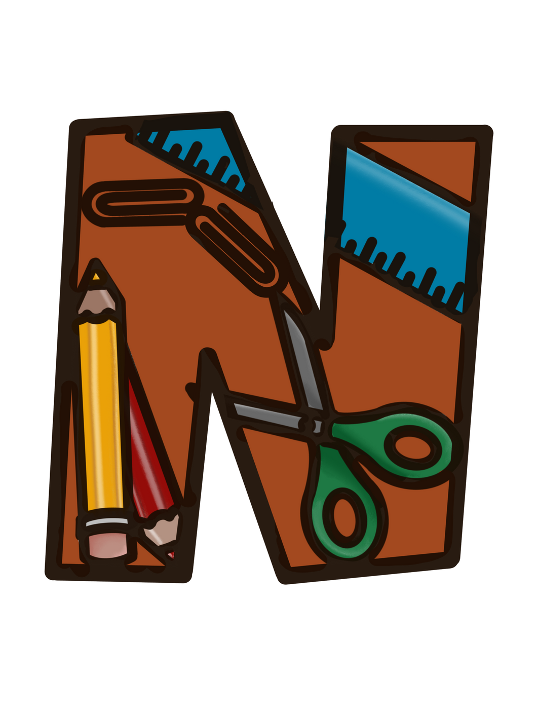 OL4840 - MDF Teacher Print Initial Hanging Bauble A-Z in drop down - Olifantjie - Wooden - MDF - Lasercut - Blank - Craft - Kit - Mixed Media - UK