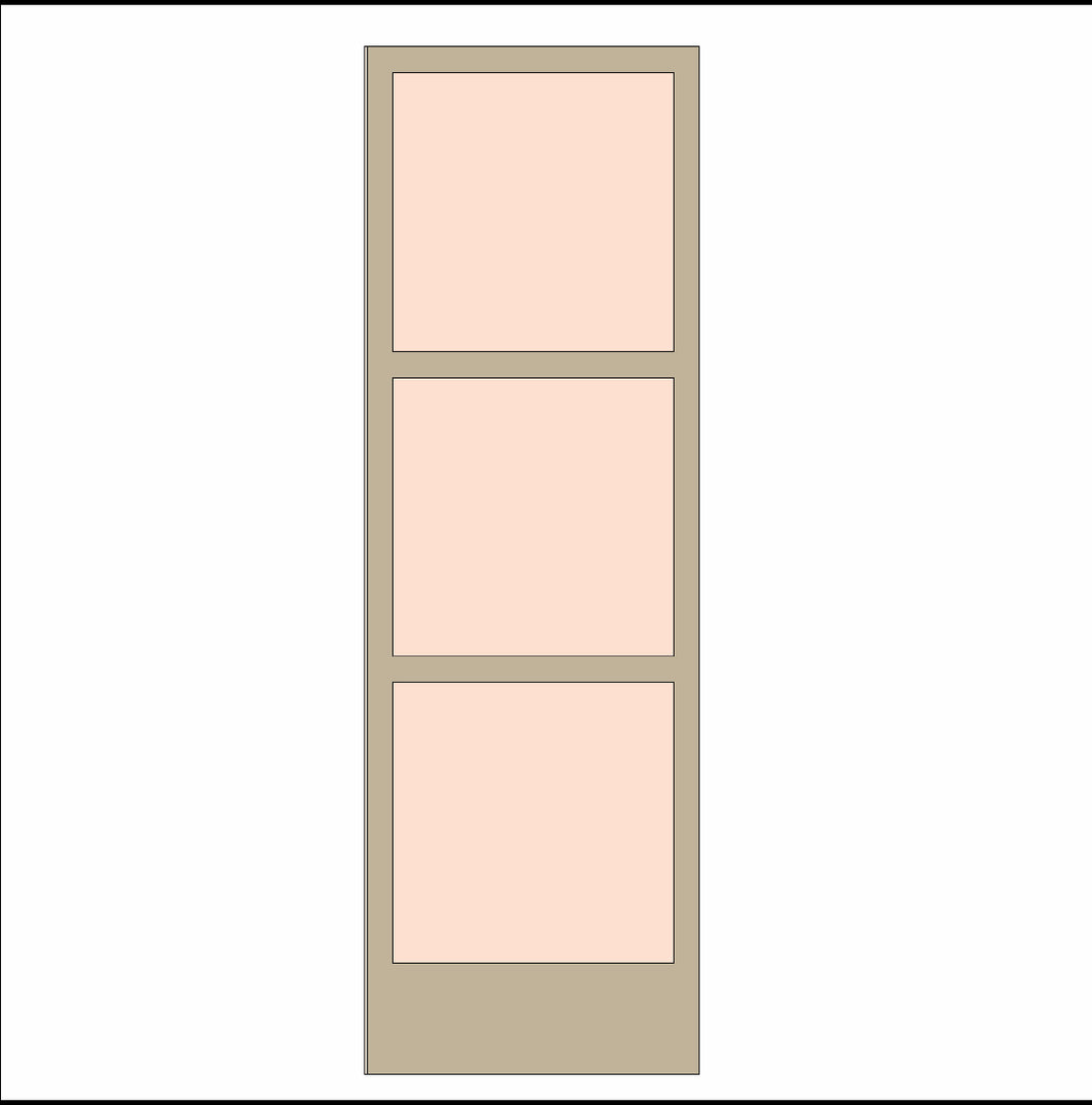 OL3264 - MDF Instant photo style Frame - Portrait Triple Photo - Mix and Match Inserts- Optional Hanging - Olifantjie - Wooden - MDF - Lasercut - Blank - Craft - Kit - Mixed Media - UK