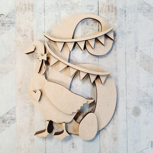 SJ331 - MDF Sarah Jane 12 days Christmas hanging or  not - Day 6 - Olifantjie - Wooden - MDF - Lasercut - Blank - Craft - Kit - Mixed Media - UK