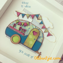 OL035 - MDF Camper Van - Set of 2 Kits - Olifantjie - Wooden - MDF - Lasercut - Blank - Craft - Kit - Mixed Media - UK