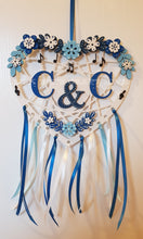 HH003 - MDF Pretty Petal Hanging Heart Dream Catcher - with Optional Hole(s) - Olifantjie - Wooden - MDF - Lasercut - Blank - Craft - Kit - Mixed Media - UK