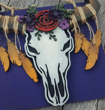 OL211 - MDF Steer Head Skull Layered - Olifantjie - Wooden - MDF - Lasercut - Blank - Craft - Kit - Mixed Media - UK