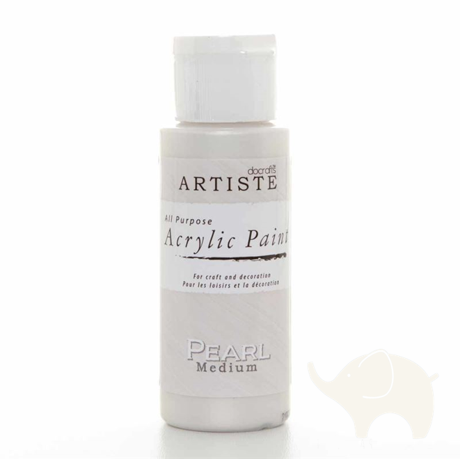 Pearl - Artiste Acrylic Medium 2oz - Olifantjie - Wooden - MDF - Lasercut - Blank - Craft - Kit - Mixed Media - UK