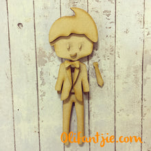 Sale OL178 - MDF Bride and Groom Figurines - Set of 2 (4 figures in total)- Set 57 - Olifantjie - Wooden - MDF - Lasercut - Blank - Craft - Kit - Mixed Media - UK