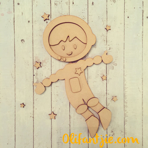 Sale OL002 - MDF Astronaut Tommy - Olifantjie - Wooden - MDF - Lasercut - Blank - Craft - Kit - Mixed Media - UK