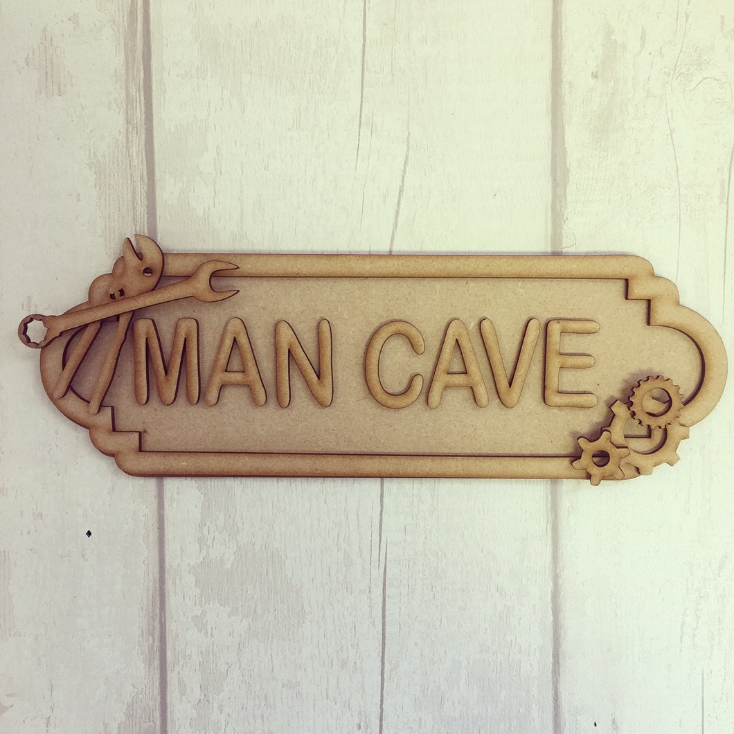 SS045 - MDF Tools Theme Personalised Street Sign - Large (12 letters) - Olifantjie - Wooden - MDF - Lasercut - Blank - Craft - Kit - Mixed Media - UK