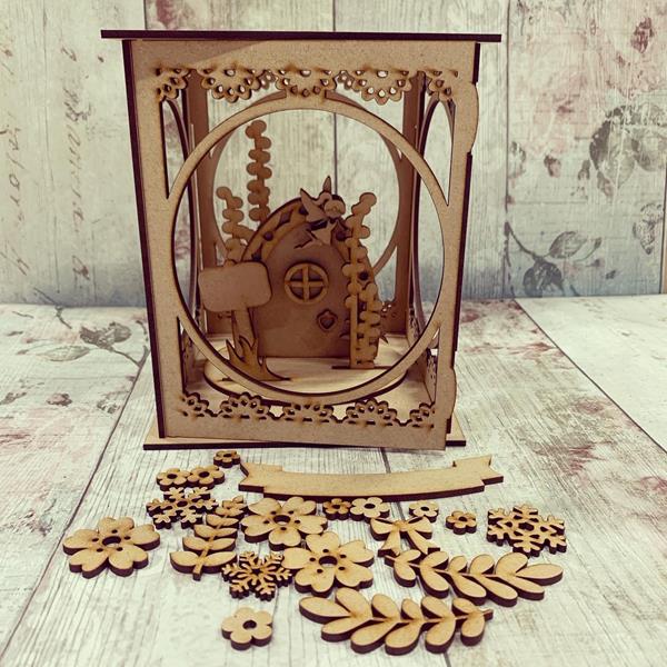 Sale OL354 - MDF Fairy Freestanding Lantern - Olifantjie - Wooden - MDF - Lasercut - Blank - Craft - Kit - Mixed Media - UK