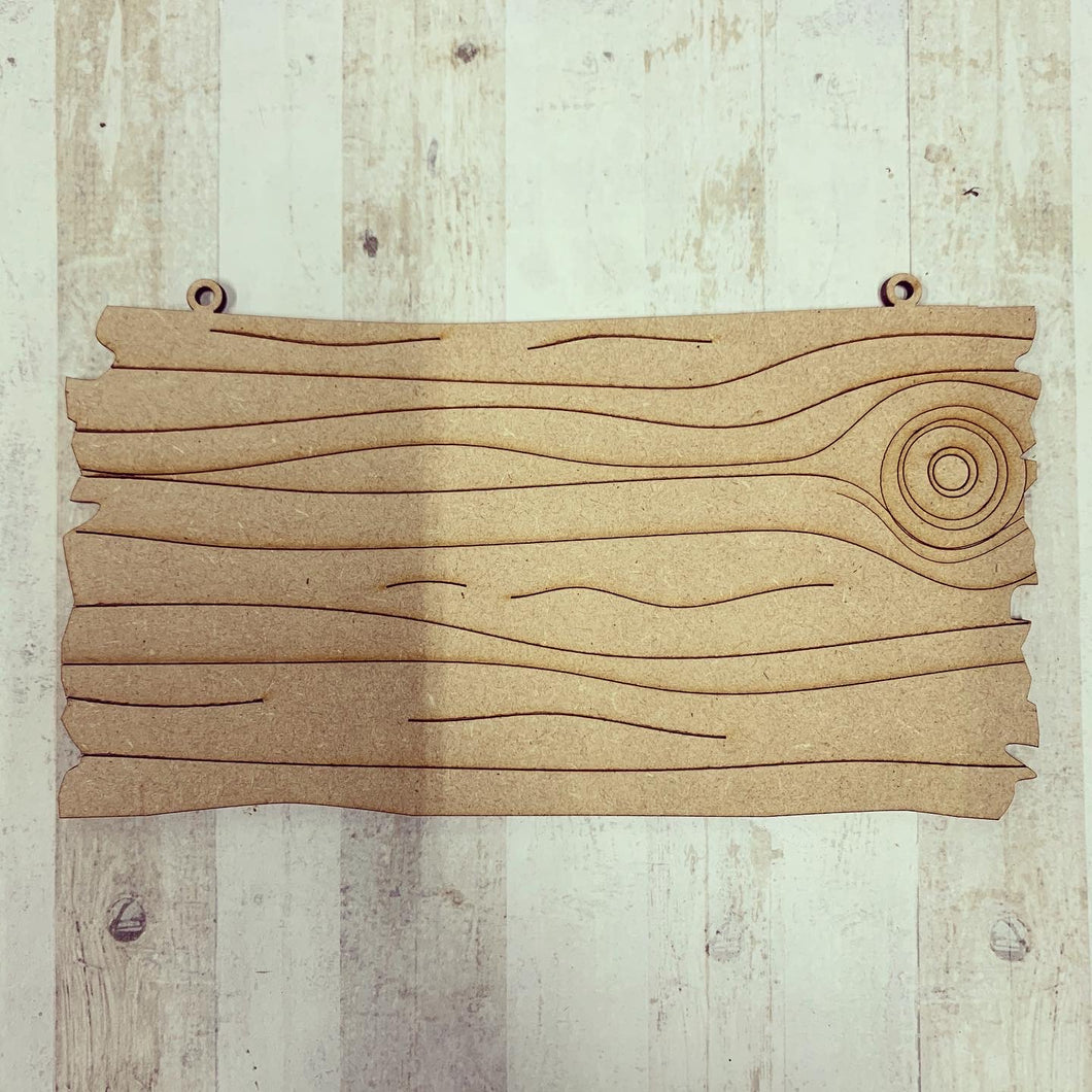 PL010 - MDF Drift Wood Effect - Hanging Blank - Olifantjie - Wooden - MDF - Lasercut - Blank - Craft - Kit - Mixed Media - UK