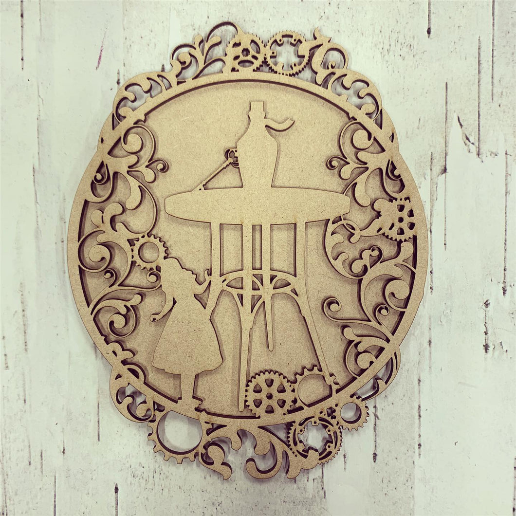BD010 - MDF Alice in Wonderland Bonnita Doodles Design - Alice Potion - Olifantjie - Wooden - MDF - Lasercut - Blank - Craft - Kit - Mixed Media - UK