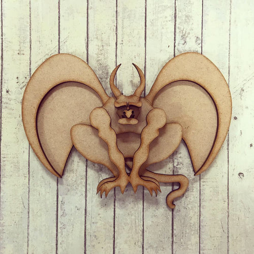 KW002 - MDF Gargoyle - Olifantjie - Wooden - MDF - Lasercut - Blank - Craft - Kit - Mixed Media - UK