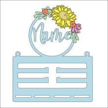 BH039 - MDF Tiara Themed - Medal / Bow Holder - 4 flower choices - Olifantjie - Wooden - MDF - Lasercut - Blank - Craft - Kit - Mixed Media - UK