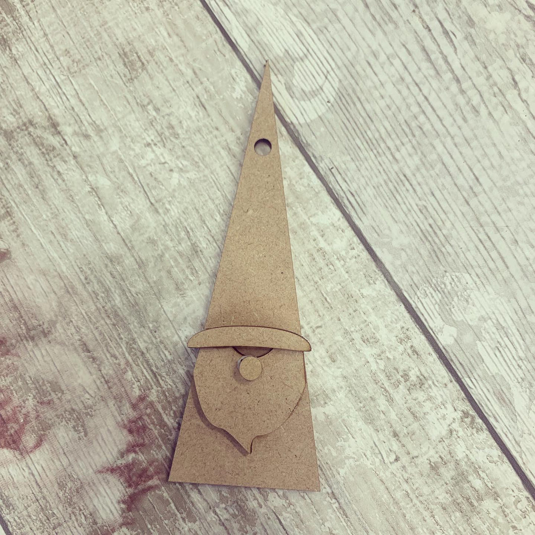 CH178 - MDF 10cm Nordic Santa Christmas Decoration - Olifantjie - Wooden - MDF - Lasercut - Blank - Craft - Kit - Mixed Media - UK