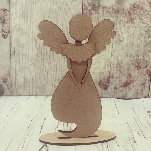 CH173 - MDF Freestanding Angel - Olifantjie - Wooden - MDF - Lasercut - Blank - Craft - Kit - Mixed Media - UK