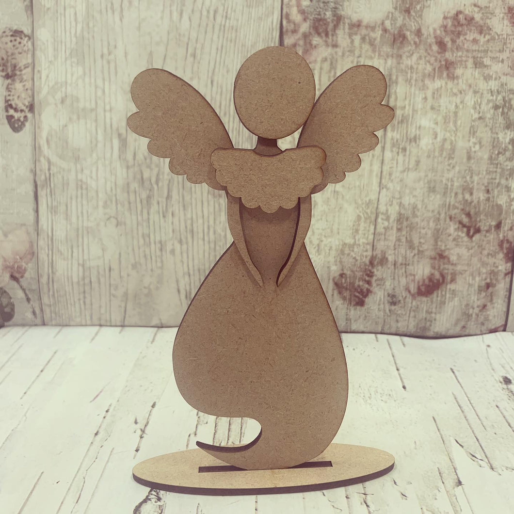 CH173 - MDF Freestanding Angel - Olifantjie - Wooden - MDF - Lasercut - Blank - Craft - Kit - Mixed Media - UK