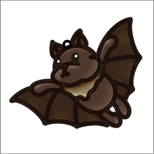 OL4669 - MDF Doodle Cute  Hanging  - Bat 3 - Olifantjie - Wooden - MDF - Lasercut - Blank - Craft - Kit - Mixed Media - UK