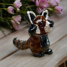 Handmade Oscar mini clay Red Panda - Olifantjie - Wooden - MDF - Lasercut - Blank - Craft - Kit - Mixed Media - UK