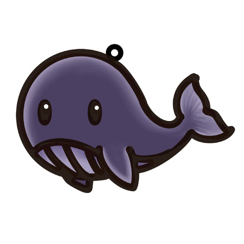 OL4561 - MDF Doodle Cute Animal Hanging Sealife  - Whale - Olifantjie - Wooden - MDF - Lasercut - Blank - Craft - Kit - Mixed Media - UK