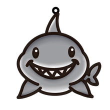 OL4562 - MDF Doodle Cute Animal Hanging Sealife  - Shark - Olifantjie - Wooden - MDF - Lasercut - Blank - Craft - Kit - Mixed Media - UK