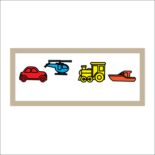 OL5200 - MDF Layered Framed Doodle Transport Vehicles Frame large - Olifantjie - Wooden - MDF - Lasercut - Blank - Craft - Kit - Mixed Media - UK