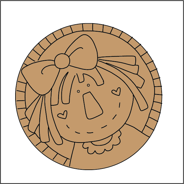 NO277 - MDF 2 Sizes  Magnet sized Engraved - Scarecrow 2 - Olifantjie - Wooden - MDF - Lasercut - Blank - Craft - Kit - Mixed Media - UK