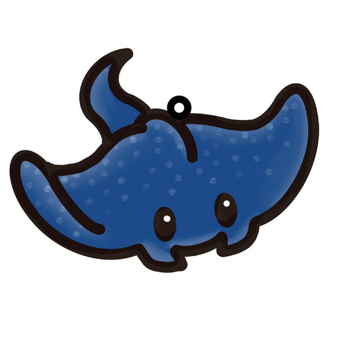 OL4560 - MDF Doodle Cute Animal Hanging Sealife  - Manta ray fish - Olifantjie - Wooden - MDF - Lasercut - Blank - Craft - Kit - Mixed Media - UK