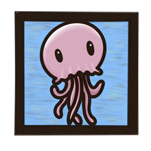 OL4548 - MDF Ladder Insert Tile - Doodle Cute Sealife - Jellyfish - Olifantjie - Wooden - MDF - Lasercut - Blank - Craft - Kit - Mixed Media - UK