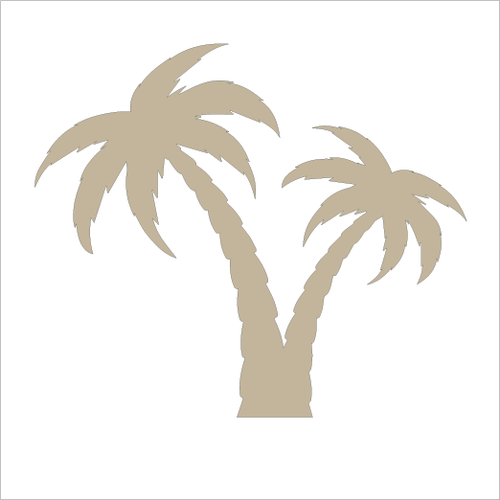 PL109 - MDF Plaque - Palm Tree - Olifantjie - Wooden - MDF - Lasercut - Blank - Craft - Kit - Mixed Media - UK