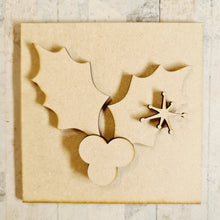 OL3355 - MDF Ladder Insert Tile - Holly - Olifantjie - Wooden - MDF - Lasercut - Blank - Craft - Kit - Mixed Media - UK