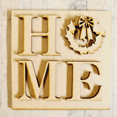 OL3359 - MDF Ladder Insert Tile -  Home - Olifantjie - Wooden - MDF - Lasercut - Blank - Craft - Kit - Mixed Media - UK