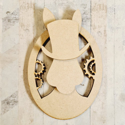 SALE - MDF Bunny AA64 - Olifantjie - Wooden - MDF - Lasercut - Blank - Craft - Kit - Mixed Media - UK