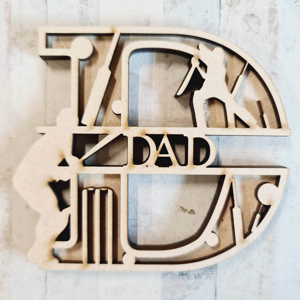 Cricket Machine Lettering Samles SL111 - Cricket Themed Split Layered Personalised Letter – Olifantjie