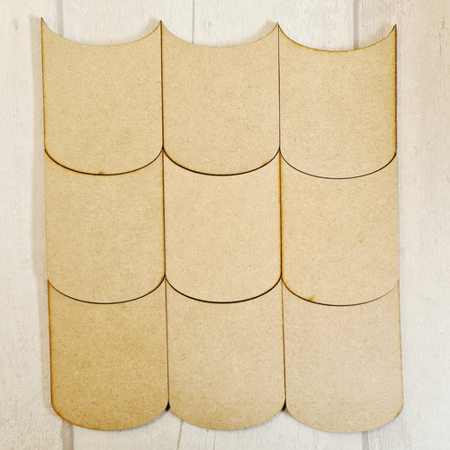 SALE - CC39 MDF Set of 9 Cups - Olifantjie - Wooden - MDF - Lasercut - Blank - Craft - Kit - Mixed Media - UK