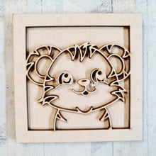 OL4089 - MDF Ladder Insert Tile - Doodle Cute Tiger - Olifantjie - Wooden - MDF - Lasercut - Blank - Craft - Kit - Mixed Media - UK