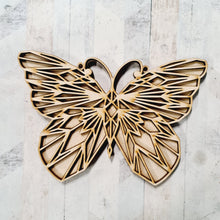 OL4139 - Geometric shape (optional backing) - Butterfly - Olifantjie - Wooden - MDF - Lasercut - Blank - Craft - Kit - Mixed Media - UK