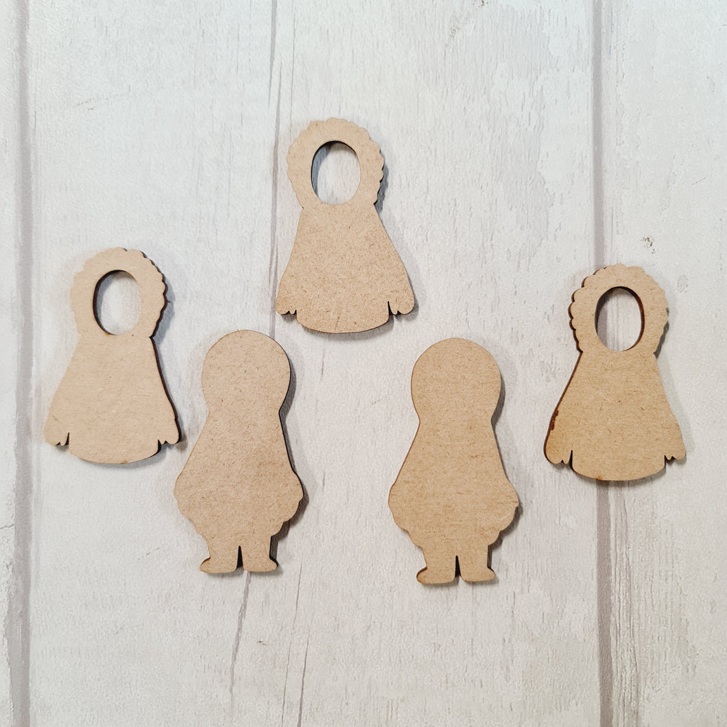 SALE - MDF Inuit Man Bits AA66 - Olifantjie - Wooden - MDF - Lasercut - Blank - Craft - Kit - Mixed Media - UK