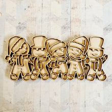 OL4023  - MDF Doodle Stacked Gingerbread Horizontal - Olifantjie - Wooden - MDF - Lasercut - Blank - Craft - Kit - Mixed Media - UK